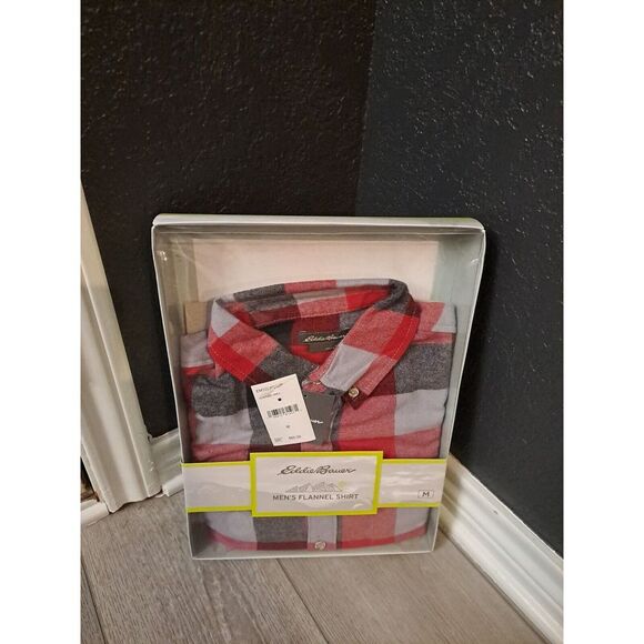 Eddie Bauer Other - Eddie Bauer‎ Flannel  Shirt Mens Medium Plaid Pocket Long Sleeve Cotton